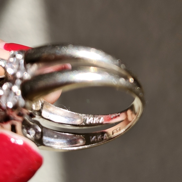 Vintage 14K Diamond Wedding Set - Picture 11 of 16